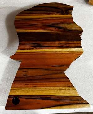 Handcrafted Teakwood Donald Trump cutting boards